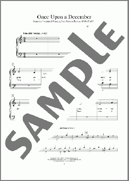 Once Upon A December (from Anastasia) (arr. Phillip Keveren)（Stephen Flaherty）のピアノソロ楽譜のサンプル画像