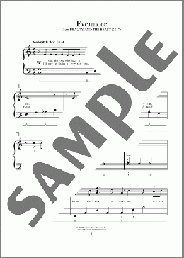 Evermore (from Beauty And The Beast)（Alan Menken）のピアノソロ楽譜のサンプル画像