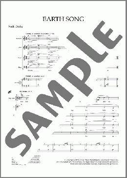 Earth Song(Rachel Portman)の合唱その他楽譜のサンプル画像