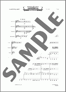 小さな恋のうた(サックス四重奏)(サキソフォックスシリーズ)のアンサンブルフルスコア+全パート、中級から上級向け楽譜のサンプル画像