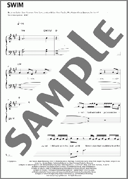 SWIM（BTS）のピアノソロ楽譜のサンプル画像