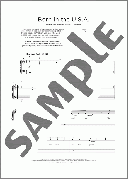 Born In The U.S.A.（Bruce Springsteen）のその他楽譜のサンプル画像