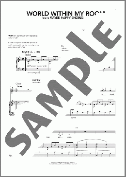 World Within My Room (from Maybe Happy Ending)（Hue Park & Will Aronson/Hue Park/Will Aronson）のピアノ & ボーカル楽譜のサンプル画像
