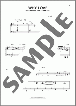 Why Love (from Maybe Happy Ending)（Hue Park & Will Aronson）のピアノ & ボーカル楽譜のサンプル画像