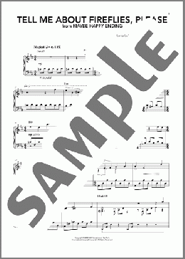 Tell Me About Fireflies, Please (from Maybe Happy Ending)（Hue Park & Will Aronson）のピアノ & ボーカル楽譜のサンプル画像
