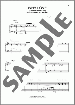 Why Love (James's Piano Solo) (from Maybe Happy Ending)（Hue Park & Will Aronson）のピアノ & ボーカル楽譜のサンプル画像
