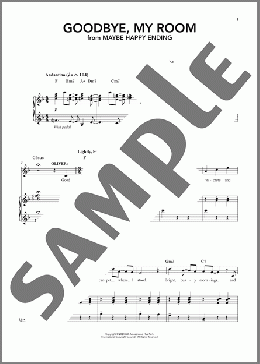 Goodbye, My Room (from Maybe Happy Ending)（Hue Park & Will Aronson）のピアノ & ボーカル楽譜のサンプル画像