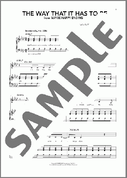 The Way It Has To Be (from Maybe Happy Ending)のピアノ & ボーカル楽譜のサンプル画像