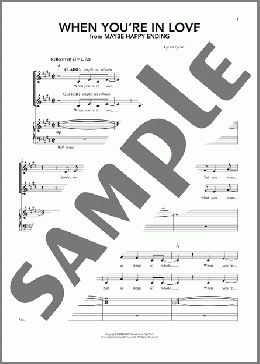 When You're In Love (from Maybe Happy Ending)のピアノ & ボーカル楽譜のサンプル画像