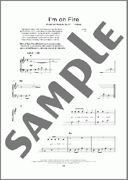 I'm On Fire（Bruce Springsteen/Awolnation）のその他楽譜のサンプル画像