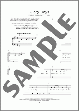 Glory Days（Bruce Springsteen）のその他楽譜のサンプル画像