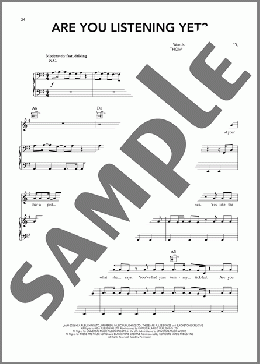 Are You Listening Yet?（Harry Styles）のピアノ & ボーカル & ギター楽譜のサンプル画像