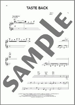 Taste Back（Harry Styles）のピアノ & ボーカル & ギター楽譜のサンプル画像