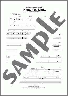 I Know You Know（Esperanza Spalding）のベース楽譜のサンプル画像