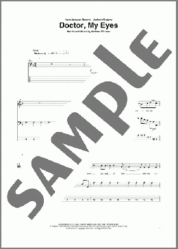 Doctor, My Eyes（Jackson Browne）のベース楽譜のサンプル画像
