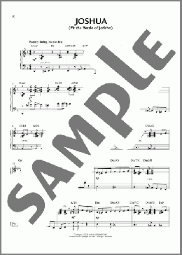 Joshua (Fit The Battle Of Jericho) [Jazz version] (arr. Brent Edstrom)（African American Spiritual）のピアノソロ楽譜のサンプル画像