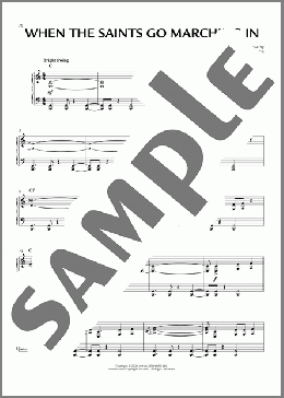 When The Saints Go Marching In [Jazz version] (arr. Brent Edstrom)（James M. Black/Katherine E. Purvis）のピアノソロ楽譜のサンプル画像