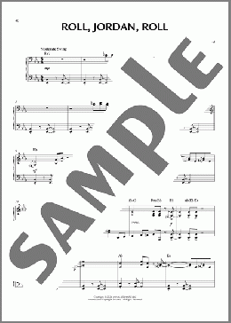 Roll, Jordan, Roll! [Jazz version] (arr. Brent Edstrom)（African American Spiritual）のピアノソロ楽譜のサンプル画像