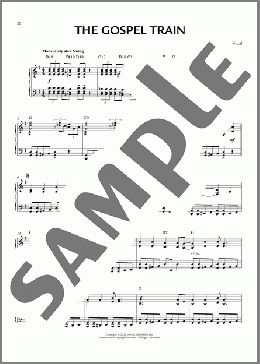 The Gospel Train [Jazz version] (arr. Brent Edstrom)（African American Spiritual）のピアノソロ楽譜のサンプル画像