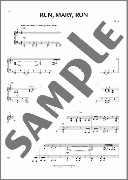 Run, Mary, Run [Jazz version] (arr. Brent Edstrom)（Traditional Spiritual）のピアノソロ楽譜のサンプル画像