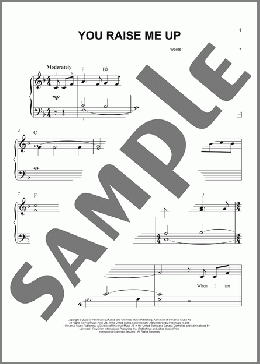 You Raise Me Up（Josh Groban/Secret Garden）のピアノソロ楽譜のサンプル画像