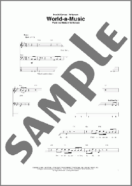 World-A-Music（Ini Kamoze）のベース楽譜のサンプル画像
