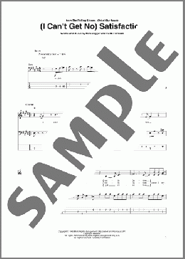 (I Can't Get No) Satisfaction(The Rolling Stones)のベース楽譜のサンプル画像