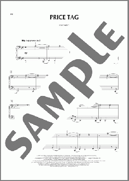 Price Tag (feat. B.o.B.)（Jessie J）のピアノ連弾楽譜のサンプル画像