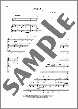 Chili Dog（James Taylor）のピアノ & ボーカル & ギター楽譜のサンプル画像