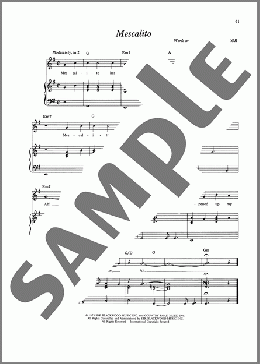 Mescalito（James Taylor）のピアノ & ボーカル & ギター楽譜のサンプル画像