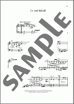 Lo And Behold（James Taylor）のピアノ & ボーカル & ギター楽譜のサンプル画像