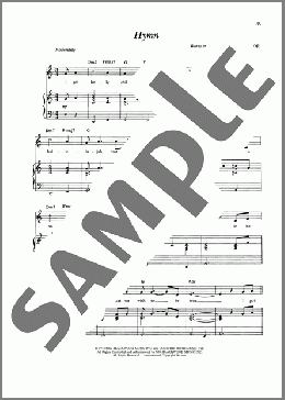 Hymn（James Taylor）のピアノ & ボーカル & ギター楽譜のサンプル画像