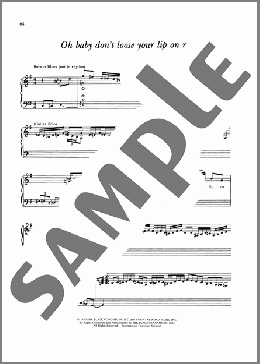 Oh Baby Don't Loose Your Lip On Me（James Taylor）のピアノ & ボーカル & ギター楽譜のサンプル画像