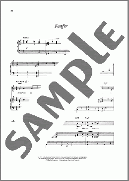 Fanfare（James Taylor）のピアノ & ボーカル & ギター楽譜のサンプル画像