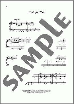 Suite For 20g（James Taylor）のピアノ & ボーカル & ギター楽譜のサンプル画像