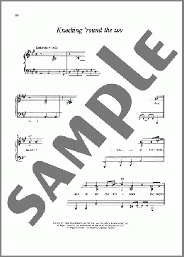 Knocking 'round The Zoo（James Taylor）のピアノ & ボーカル & ギター楽譜のサンプル画像