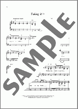 Taking It In（James Taylor）のピアノ & ボーカル & ギター楽譜のサンプル画像