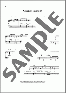 Sunshine, Sunshine（James Taylor）のピアノ & ボーカル & ギター楽譜のサンプル画像