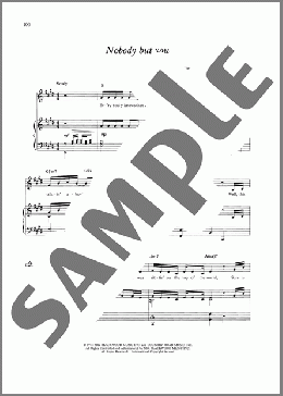 Nobody But You（James Taylor）のピアノ & ボーカル & ギター楽譜のサンプル画像