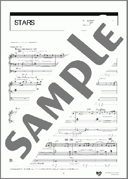 STARS(Snow Man)のエレクトーンソロ、6級向け楽譜のサンプル画像