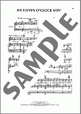 An Eleven O' Clock Song (from Ankles Aweigh)（Sammy Fain）のピアノ & ボーカル & ギター楽譜のサンプル画像