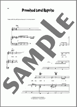 Promised Land Reprise（VeggieTales/Phil Vischer）のピアノ & ボーカル & ギター楽譜のサンプル画像