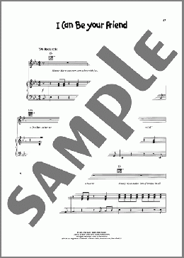 I Can Be Your Friend（VeggieTales/Phil Vischer）のピアノ & ボーカル & ギター楽譜のサンプル画像