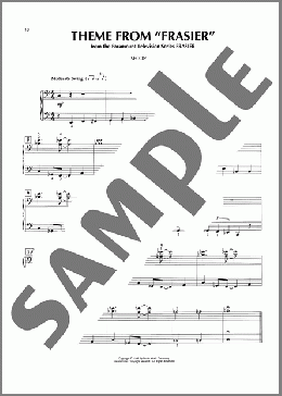 Frasier-End Title (Theme from Frasier)（Darryl Phinnessee）のピアノ連弾楽譜のサンプル画像
