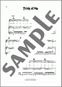 Think Of Me（VeggieTales/Phil Vischer）のピアノ & ボーカル & ギター楽譜のサンプル画像
