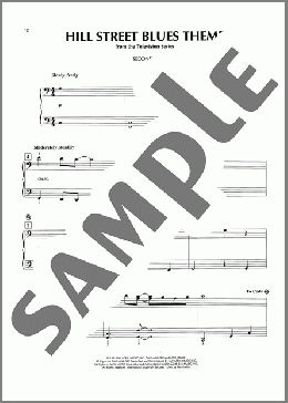 Hill Street Blues Theme（Mike Post）のピアノ連弾楽譜のサンプル画像