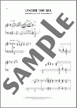 Under The Sea (from The Little Mermaid) (arr. Earl Rose)（Howard Ashman）のピアノソロ楽譜のサンプル画像