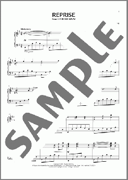 Reprise (from Spirited Away)（Joe Hisaishi）のピアノソロ楽譜のサンプル画像