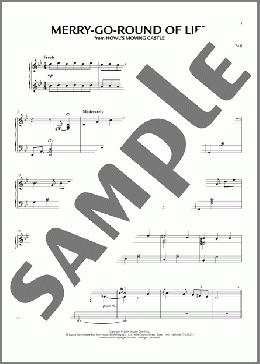 Merry-Go-Round Of Life (from Howl's Moving Castle)（Joe Hisaishi）のピアノソロ楽譜のサンプル画像