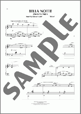 Bella Notte (from Lady And The Tramp) (arr. Earl Rose)（Peggy Lee）のピアノソロ楽譜のサンプル画像